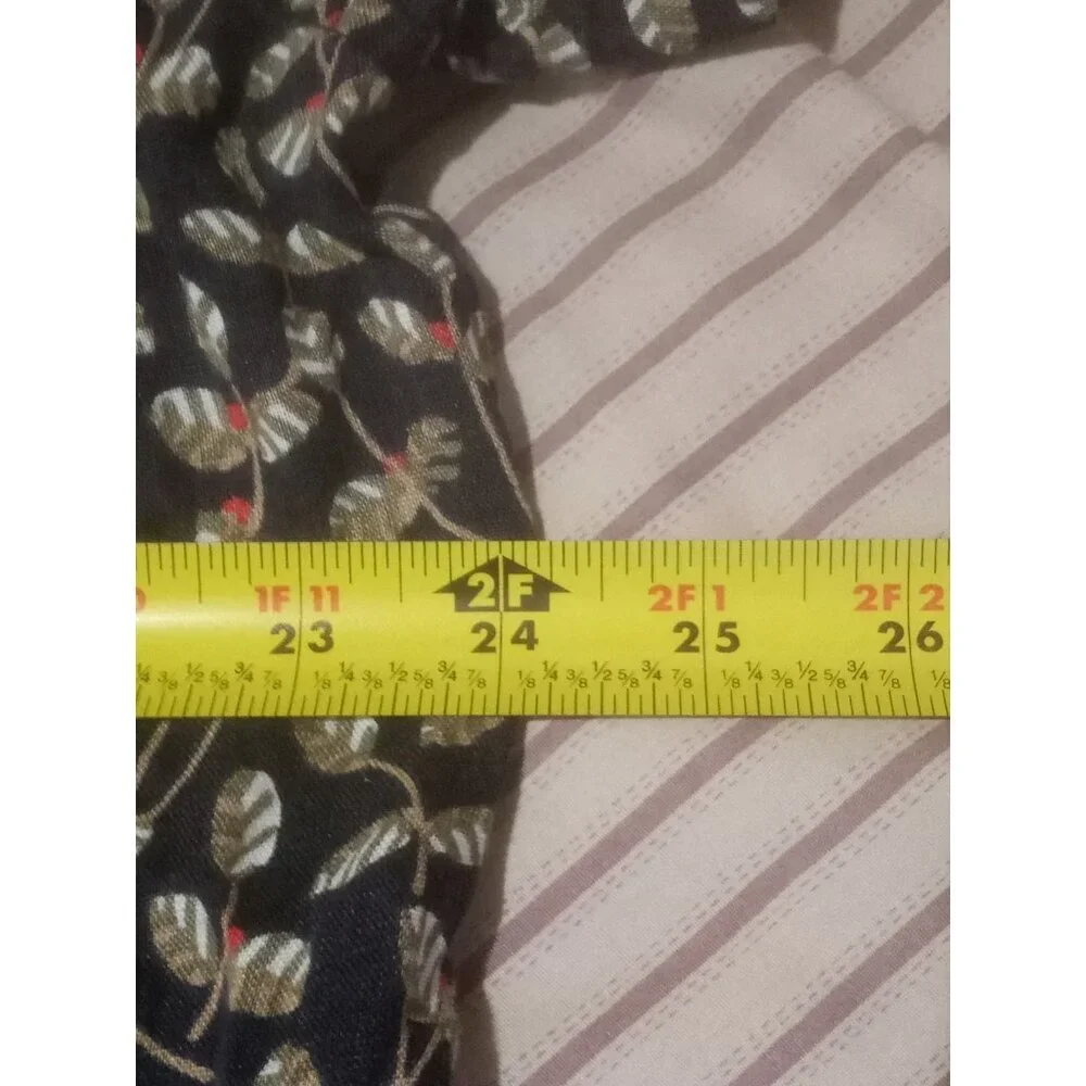 Perry Ellis 100% Linen Slim Fit Men’s Button Shirt Blue Floral Short Sleeve 2XL - Picture 11 of 12